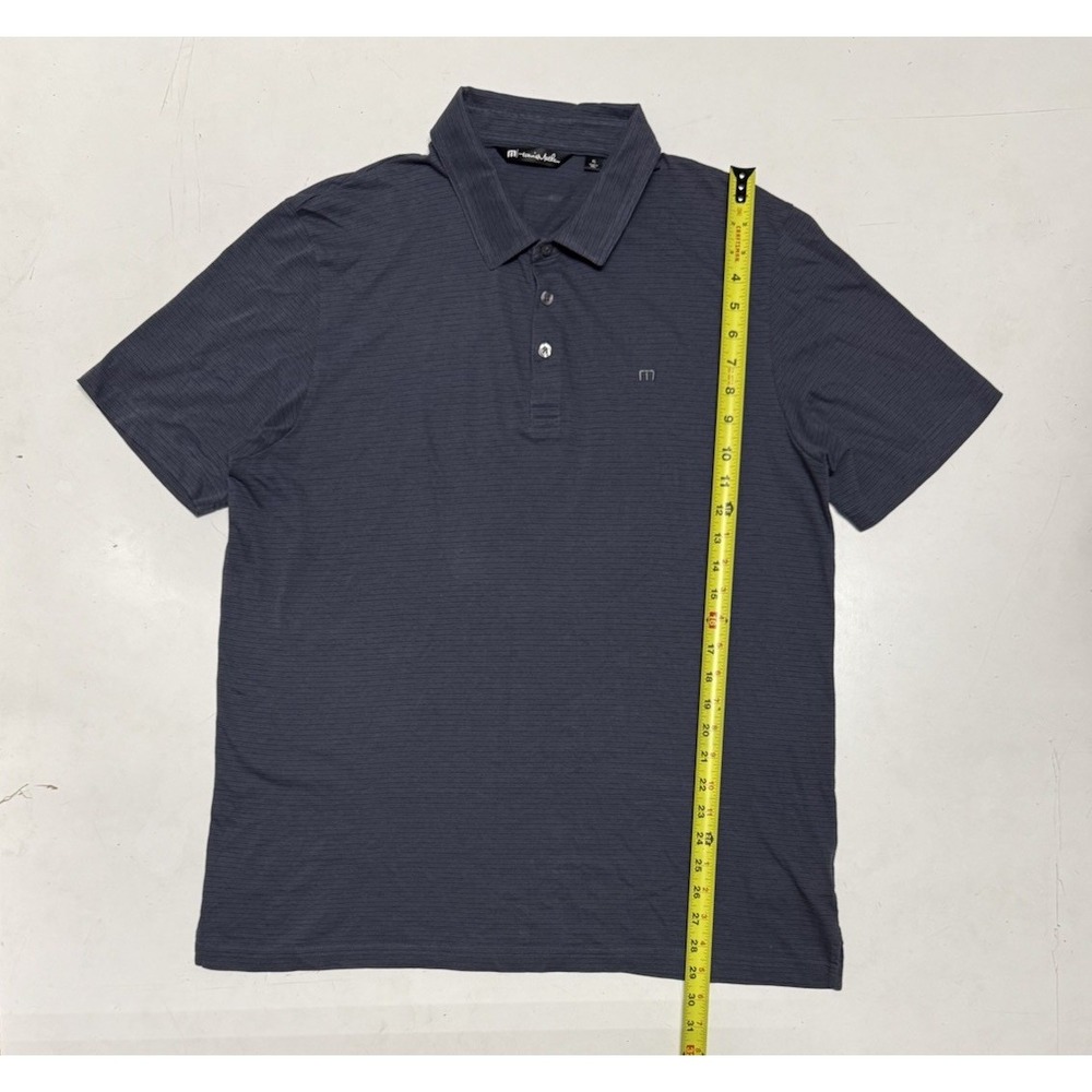 Travis Mathew Mens XL Golf Polo Shirt Heathered Gray Pima Cotton & Polyester